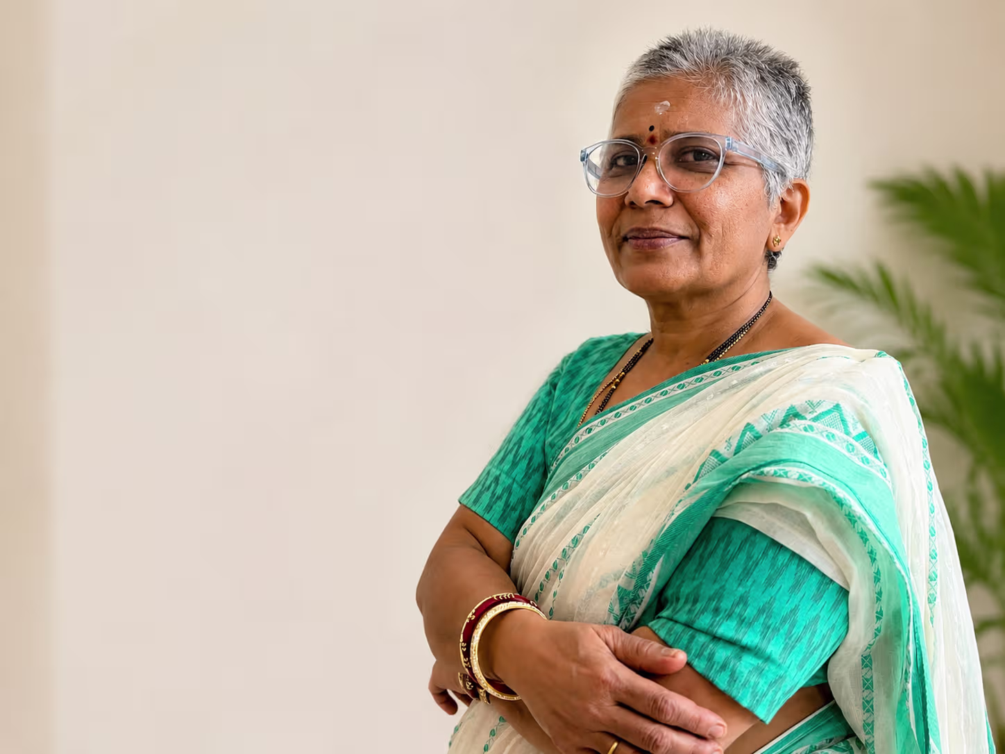 Indian woman enjoying wholesome daily home delivery food in Hyderabad